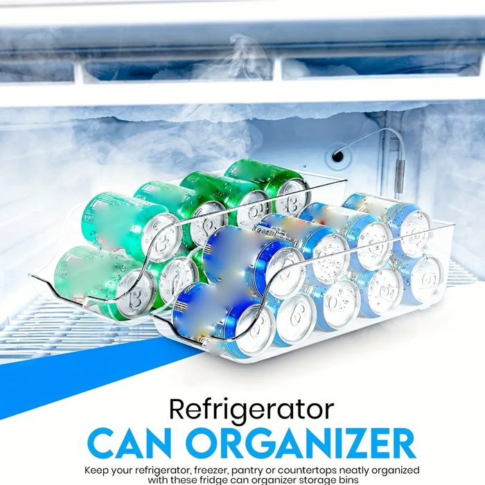 Rolling can dispenser for fridge - listing image