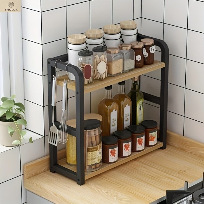 Two-tier metal countertop shelf - listing image