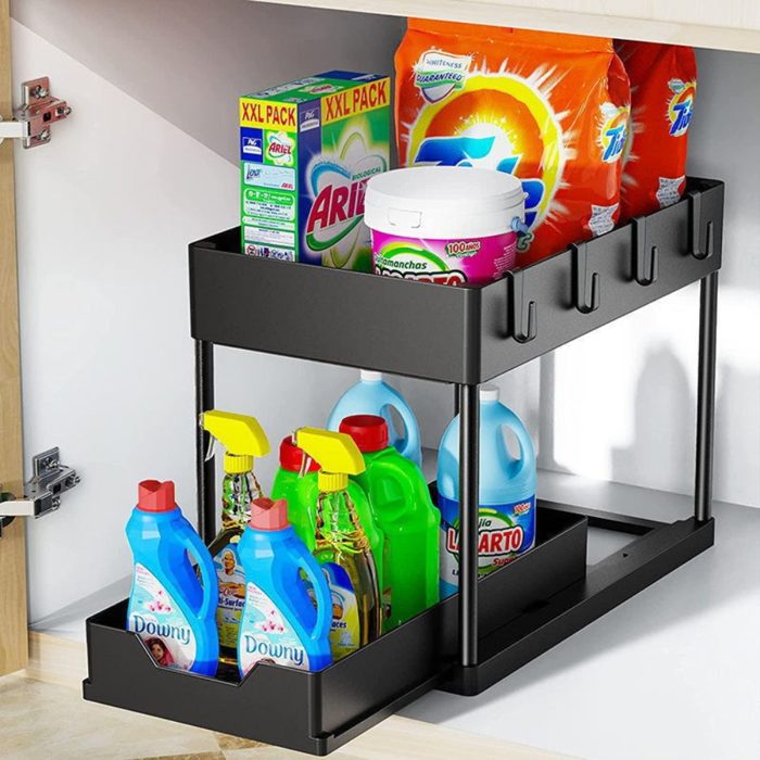 H-shaped sink organizer with hooks - listing image